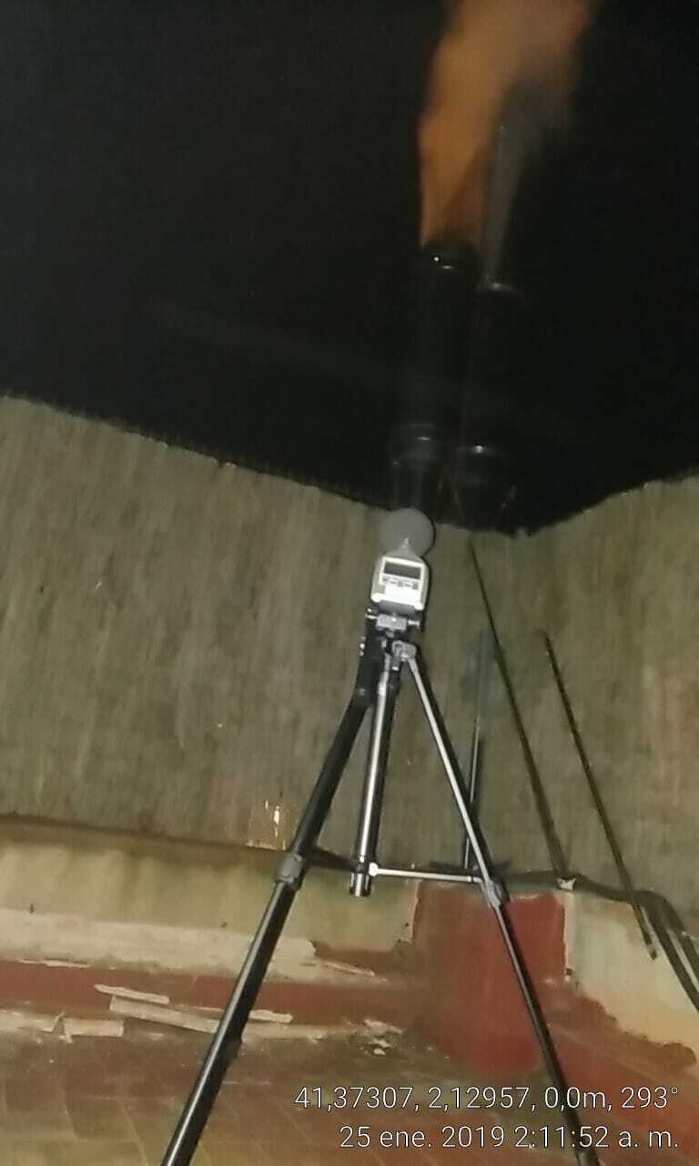Medición de ruido chimenea Medición de ruido chimenea